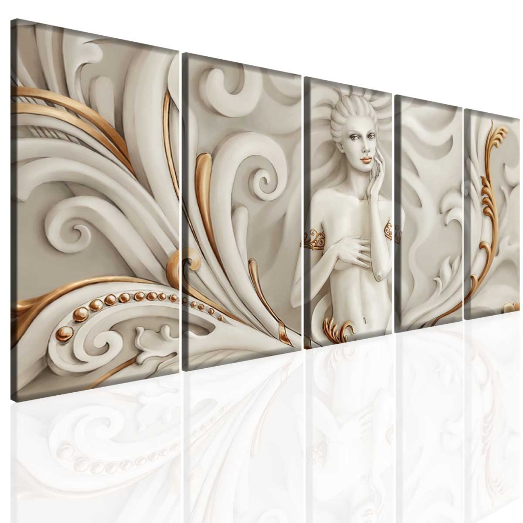 Luxusn obraz Bl socha 150x70  cm, 5 dl