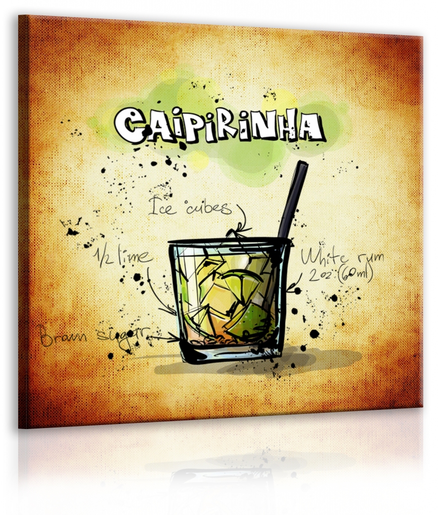 Obraz cedule Caipirinha 30x30  cm