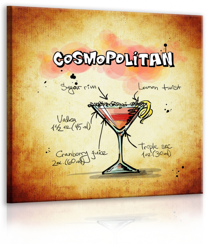 Obraz cedule Cosmopolitan 30x30  cm