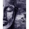 Abstraktn obraz fialov Buddha 30x30  cm