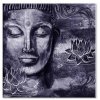 Abstraktn obraz fialov Buddha 100x100  cm, 4 dly