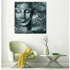 Abstraktn obraz ed Buddha 100x100  cm